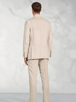 Discount Brook Taverner Pure Linen Jacket Natural