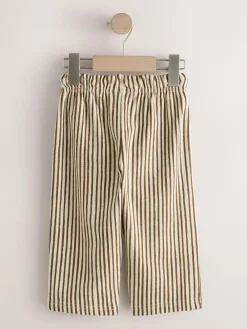 Next Brown & Ecru Stripe Lightweight Joggers (3mths-7yrs)^BOY Pants & Leggings|Jeans & Joggers