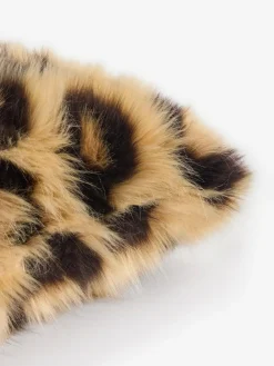 Next Brown 50 x 50cm Long Leopard Print Faux Fur Cushion^ Cushions & Throws