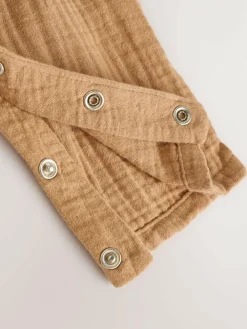 Online Next Baby Dungarees and Bodysuit Set (0mths-2yrs) Brown