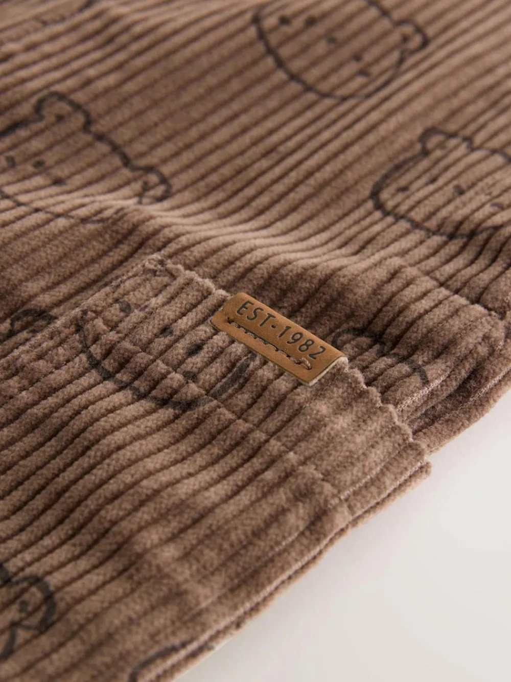 Best Next Corduroy Dungarees (3mths-7yrs) Brown Bear Print