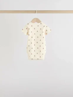 Clearance Next Brown Bear Short Sleeve Baby Bodysuits 5 Pack