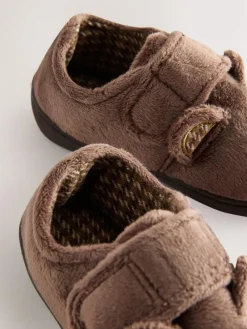 Next Brown Bear Warm Lined Cupsole Slippers^BOY Nightwear