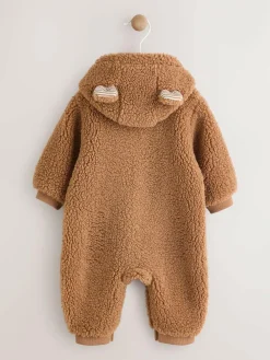 Next Brown Borg Hooded Baby Pramsuit^BOY Coats, Jackets & Pramsuits|Coats, Jackets & Pramsuits