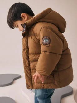 Next Borg Lined Padded Shower Resistant Coat (3mths-7yrs)^BOY Baby Winter Clothing|Coats, Jackets & Pramsuits