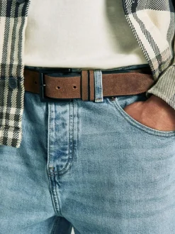 Next Brown Casual Leather Belt^ Belts & Braces