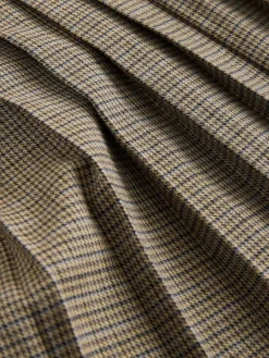 Outlet Next Pleated Pull On Mini Skirt Brown Check