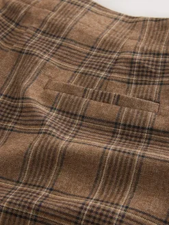 Next Brown Check Smart Culottes^Women Pants