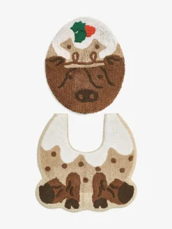 Next Brown Christmas Hamish The Highland Cow 100% Cotton Pedestal Set^ Towels & Bathmats