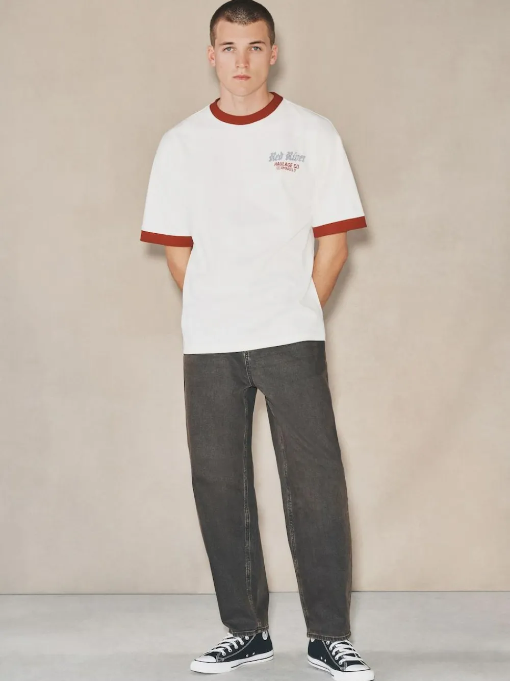 Discount Next EDIT Barrel Fit Jeans Brown