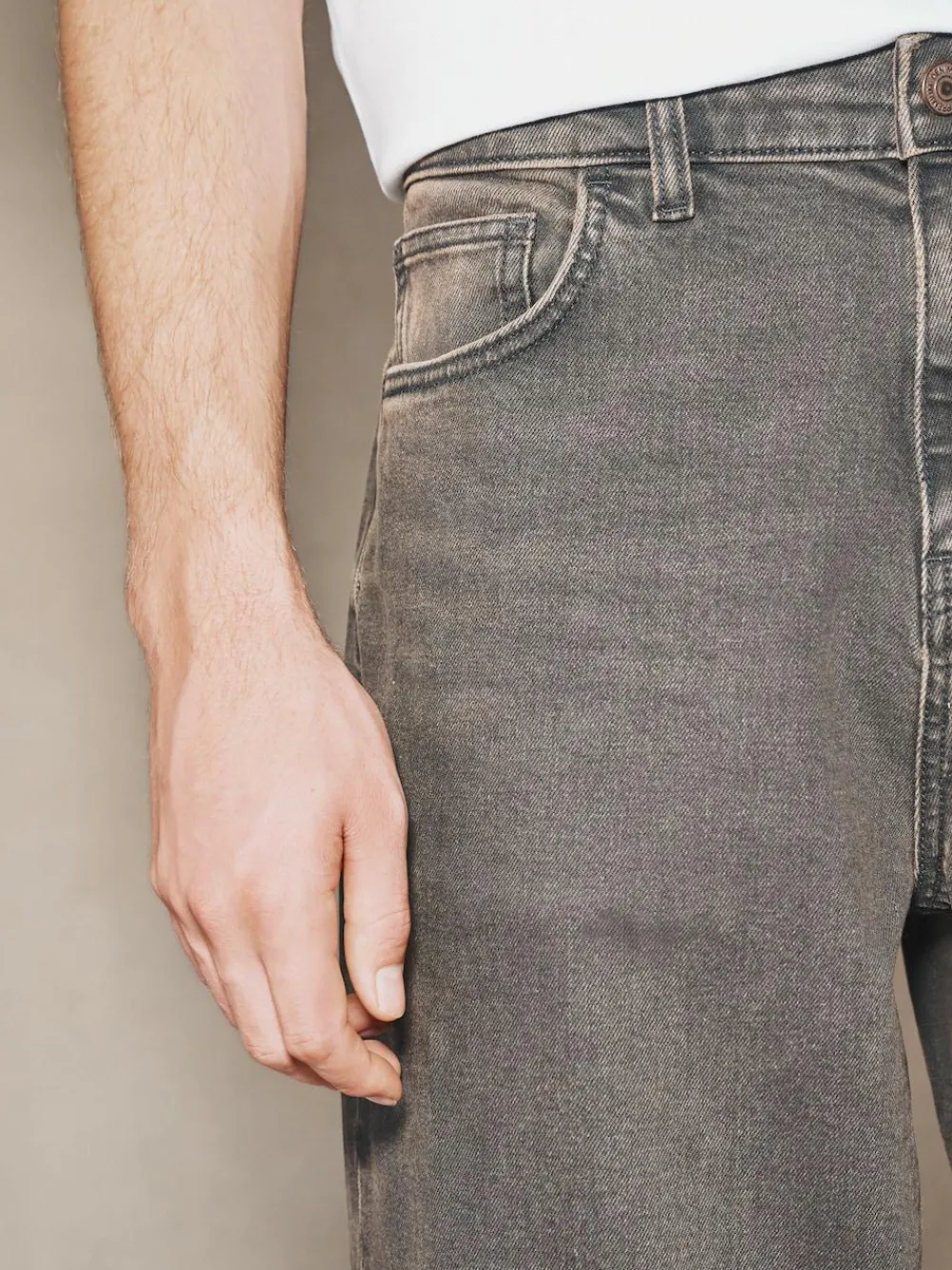 Discount Next EDIT Barrel Fit Jeans Brown