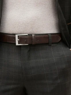 Hot Next Faux Leather Belt Brown