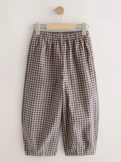 Next Brown Gingham Pullon Cord Trousers (3-16yrs)^ Nightwear|Pants & Leggings