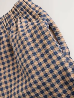 Next Brown Gingham Pullon Cord Trousers (3-16yrs)^ Nightwear|Pants & Leggings