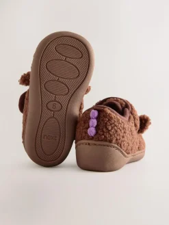 Best Next Brown Gruffalo Cupsole Slippers