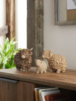 New Next Brown Hamish the Highland Set of 3 Cow
