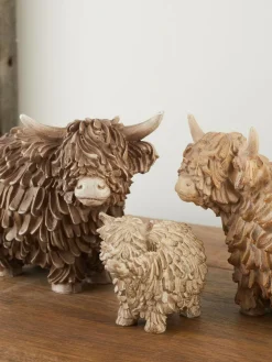 New Next Brown Hamish the Highland Set of 3 Cow