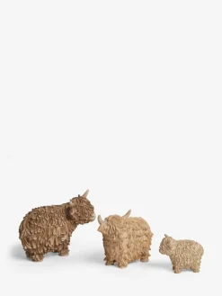 New Next Brown Hamish the Highland Set of 3 Cow