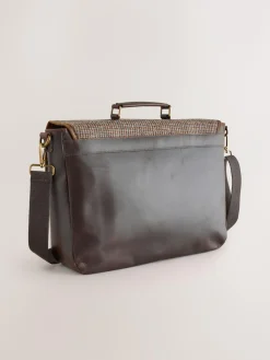 Next Brown Harris Tweed Messenger^ Bags