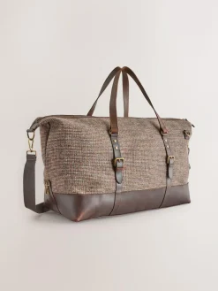 Best Next Brown Harris Tweed Weekend Holdall Bag