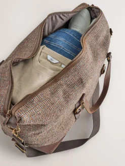 Best Next Brown Harris Tweed Weekend Holdall Bag