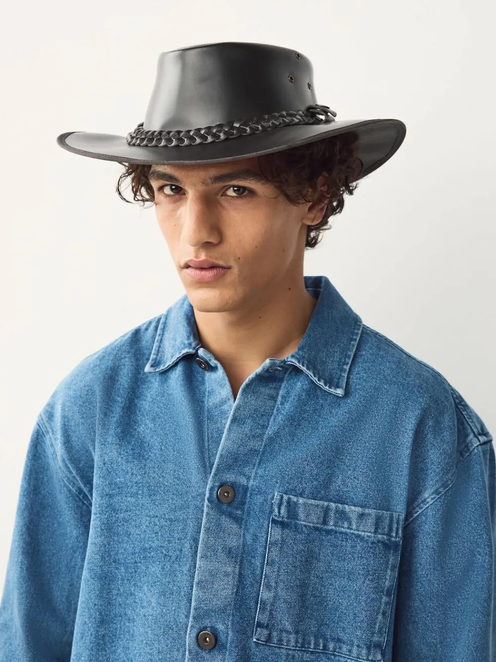 Sale Next Brown Leather Cowboy Hat