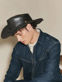Sale Next Brown Leather Cowboy Hat