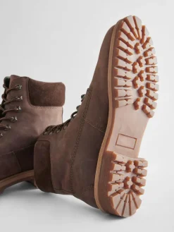 Sale Next Brown Leather Lace-Up Boots