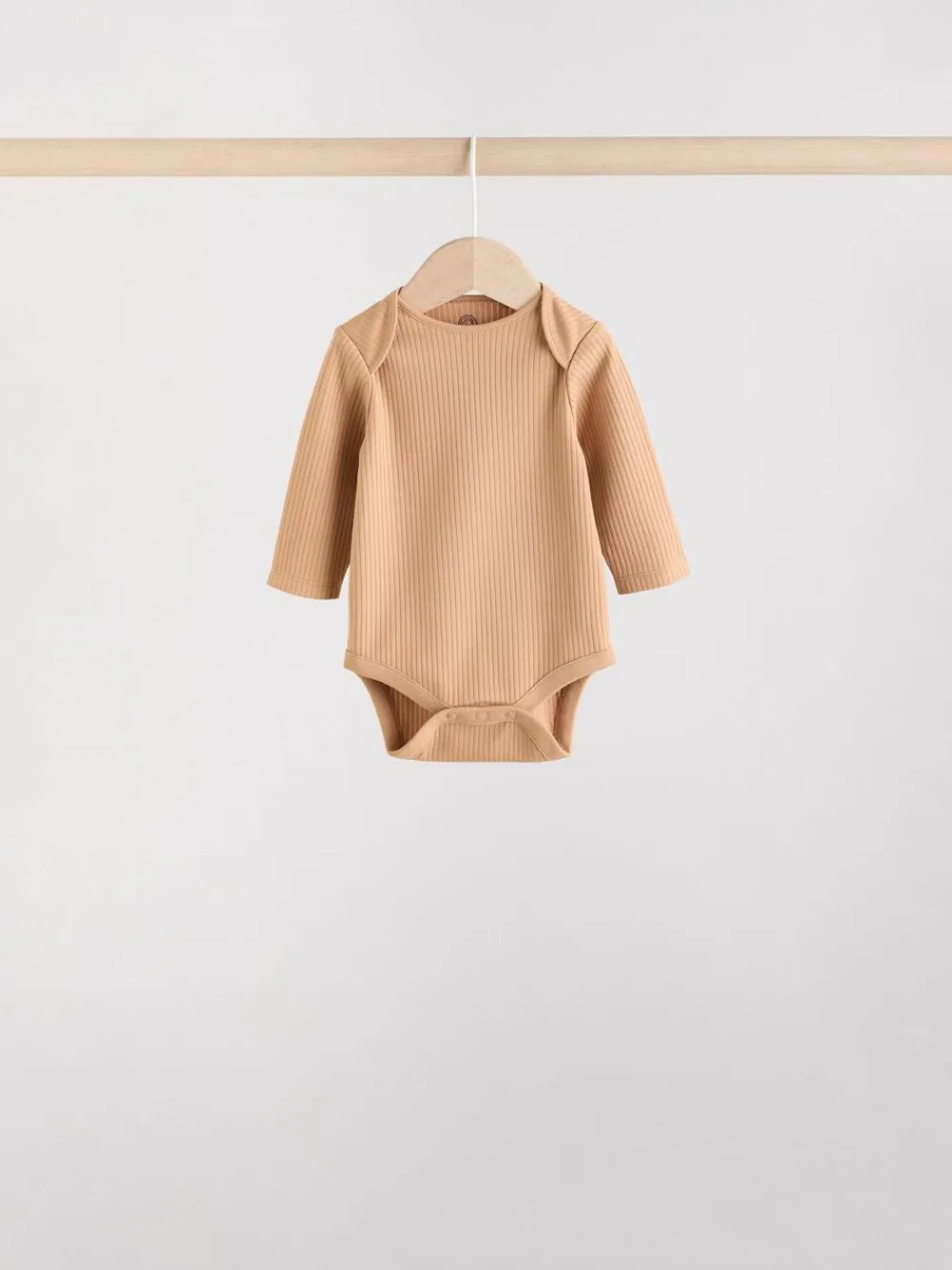 Next Brown Long Sleeve Baby Bodysuits 5 Pack^BOY Multipacks|Bodysuits & Vests