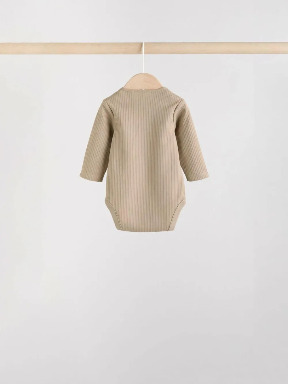 Next Brown Long Sleeve Baby Bodysuits 5 Pack^BOY Multipacks|Bodysuits & Vests