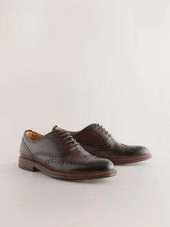 Next Oxford Wingcap Leather Shoes^ Shoes
