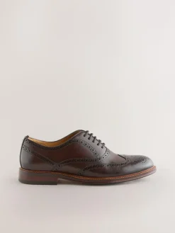 Next Oxford Wingcap Leather Shoes^ Shoes