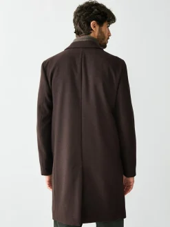 Next Regular Fit Epsom Overcoat with Wool^ Coats & Jackets|Coats & Jackets