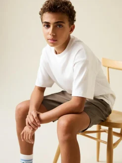 Next Brown Regular Fit Shorts (3-16yrs)