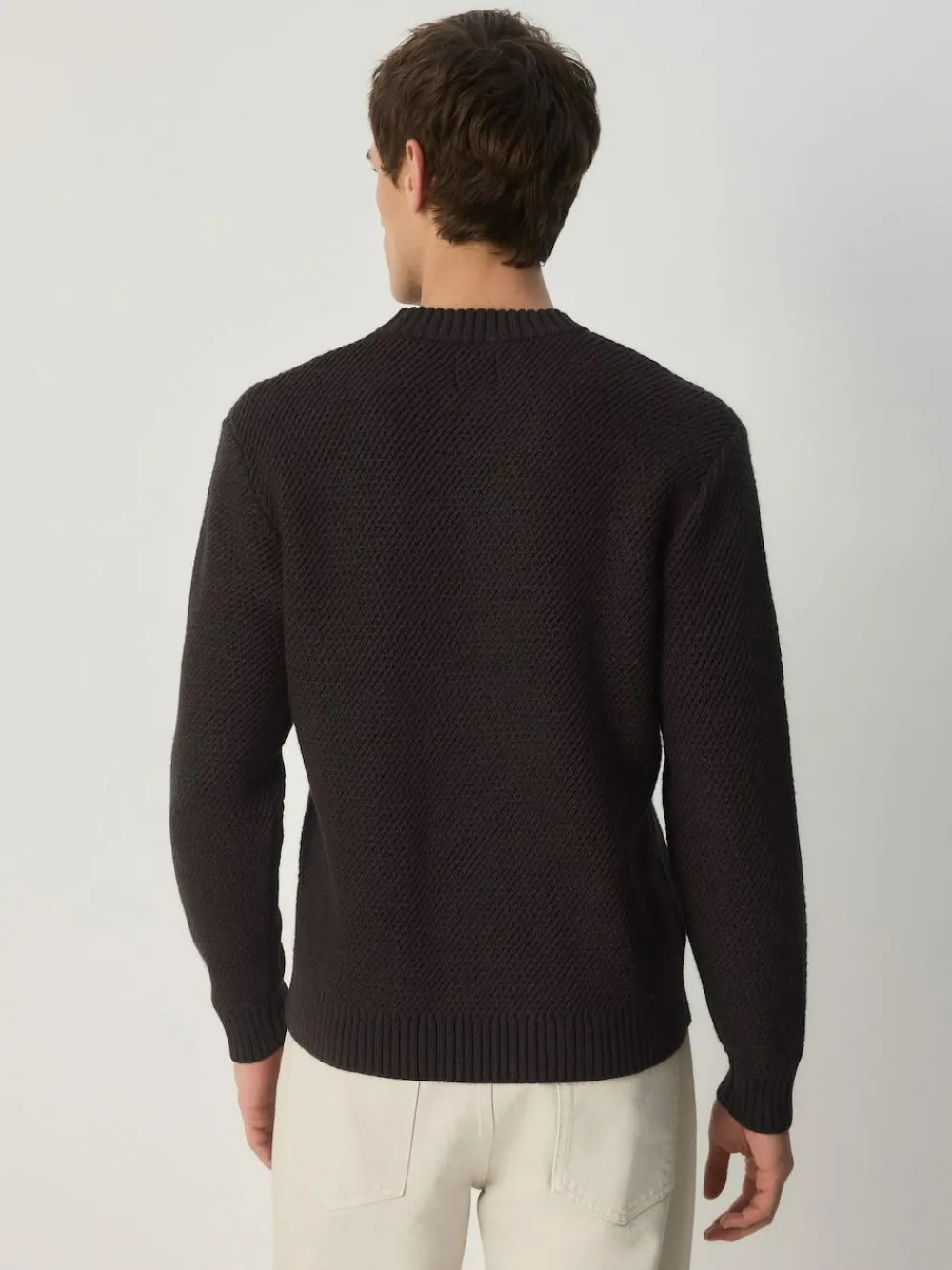 Next Regular Fit Textured Crew Jumper^ Knitwear|Knitwear