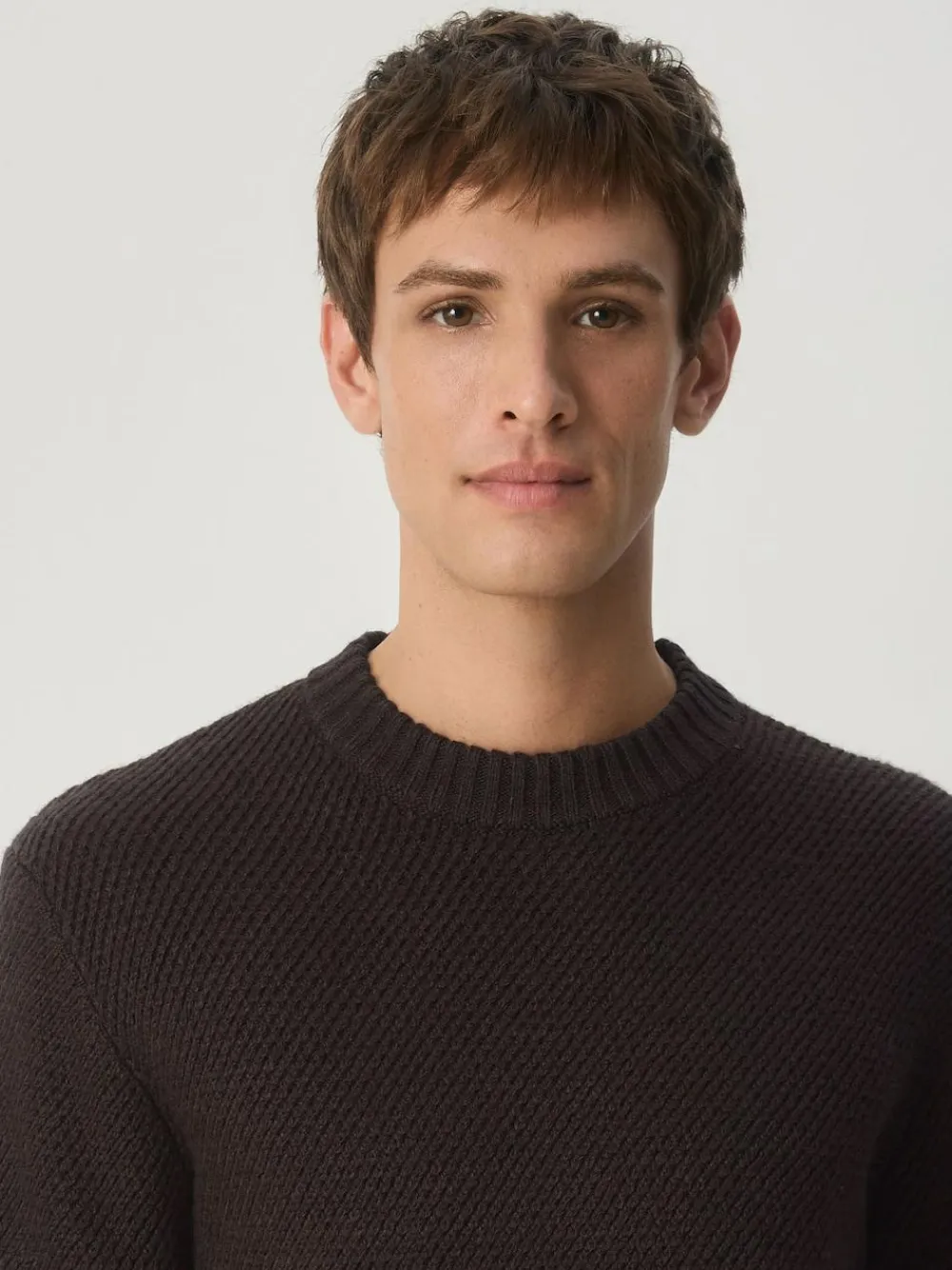 Next Regular Fit Textured Crew Jumper^ Knitwear|Knitwear