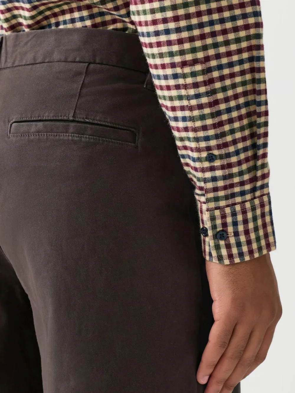 Clearance Next Brown Relaxed Fit Stretch Chinos Trousers