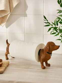 Next Brown Sausage Dog Kitchen Roll Holder^ Storage & Organisation