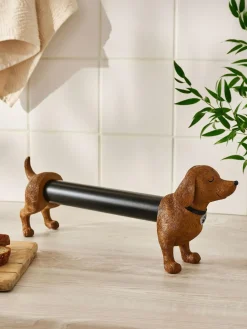 Next Brown Sausage Dog Kitchen Roll Holder^ Storage & Organisation