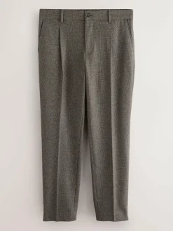 Next Slim Fit Smart Elasticated Back Textured Trousers with Stretch^ Pants & Chinos