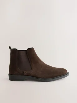 Next Brown Smart Suede Chelsea Boots^ Boots|Boots