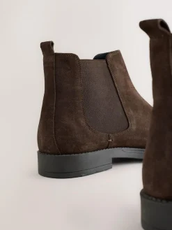 Next Brown Smart Suede Chelsea Boots^ Boots|Boots