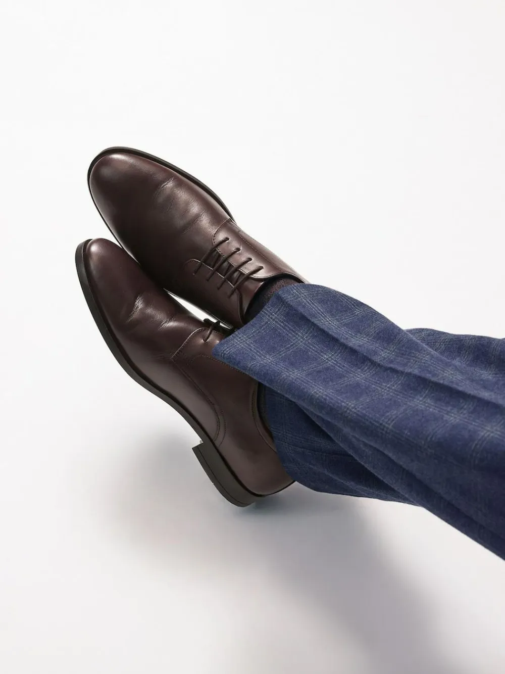 Next Standard Fit Leather Plain Derby Shoes^ Shoes