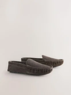 Next Suede Faux Fur Lined Moccasin Slippers^ Slippers|Slippers