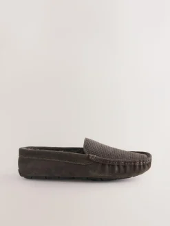 Next Suede Faux Fur Lined Moccasin Slippers^ Slippers|Slippers