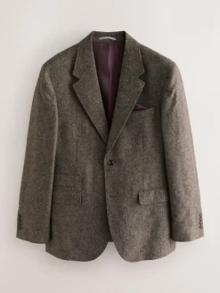 Next Tailored Fit Signature Abraham Moon 100% British Wool Donegal Suit Jacket^ Blazers & Formal Jackets|Suits & Tuxedos