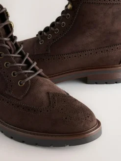 Sale Next Brown Tall Brogue Boots