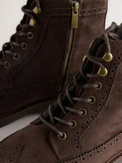 Sale Next Brown Tall Brogue Boots