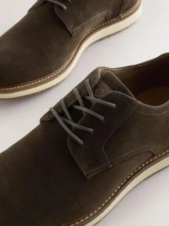 Next Brown Wedge Derby Shoes^ Shoes