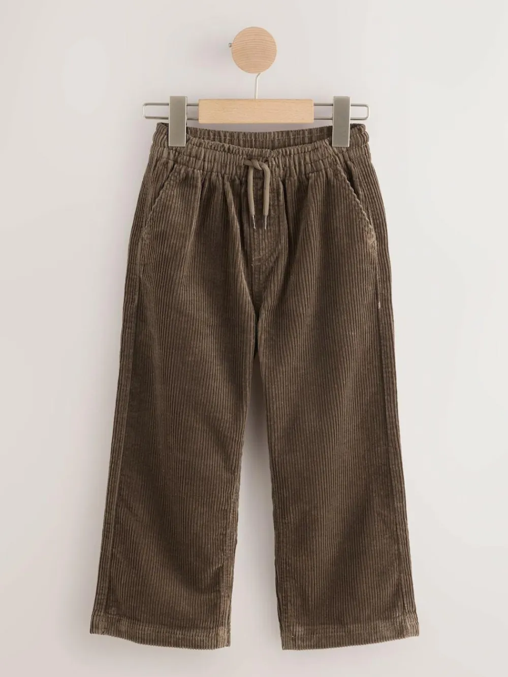Online Next Wide Fit Corduroy Pull On Trousers (3-16yrs) Brown